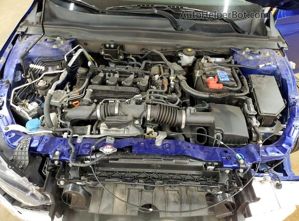 1HGCV1F31MA070081 2021 HONDA ACCORD Blue Սալոնի հետևի տեսք