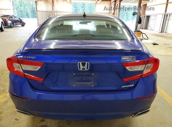 1HGCV1F31MA070081 2021 HONDA ACCORD Blue Հետևի տեսք