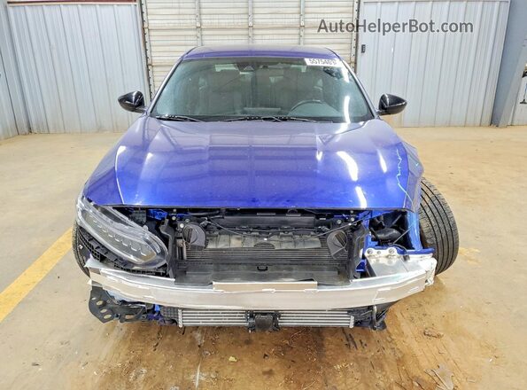 1HGCV1F31MA070081 2021 HONDA ACCORD Blue Դիմացի տեսք