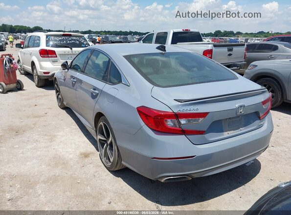 1HGCV1F31MA070176 2021 HONDA ACCORD Gray Հետևի ձախ