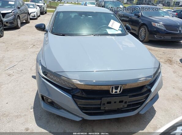 1HGCV1F31MA070176 2021 HONDA ACCORD Gray Առջևի վահանակի տեսք