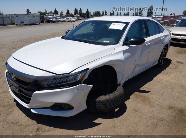 1HGCV1F31NA044503 2022 HONDA ACCORD White Передня ліва чверть