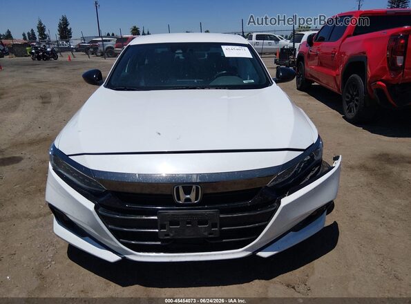 1HGCV1F31NA044503 2022 HONDA ACCORD White Вид щитка приладів