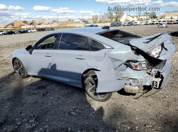 1HGCV1F31NA064640 2022 HONDA ACCORD Gray Trasero izquierdo
