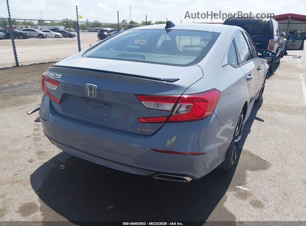 1HGCV1F31NA096746 2022 HONDA ACCORD Blue Trasero derecho