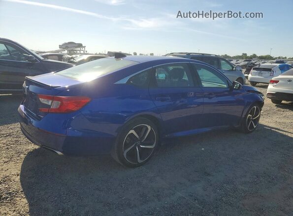 1HGCV1F31NA104795 2022 HONDA ACCORD Blue Tył prawy
