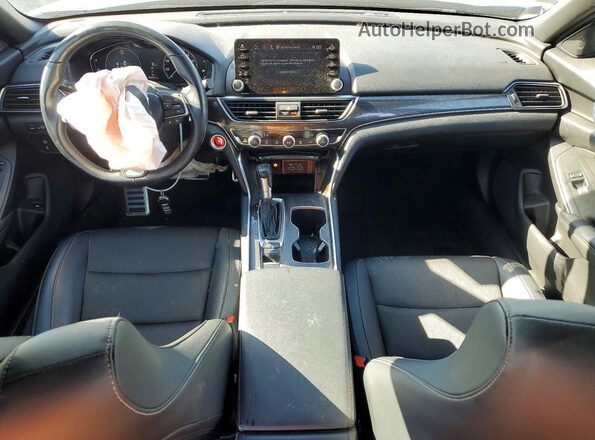 1HGCV1F31NA104795 2022 HONDA ACCORD Blue Widok deski rozdzielczej