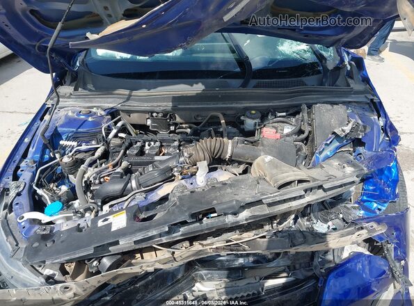1HGCV1F32JA001962 2018 HONDA ACCORD Blue Rear view