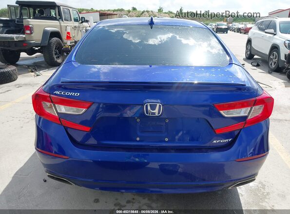 1HGCV1F32JA001962 2018 HONDA ACCORD Blue 