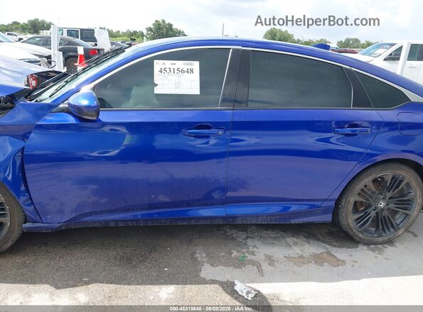 1HGCV1F32JA001962 2018 HONDA ACCORD Blue 