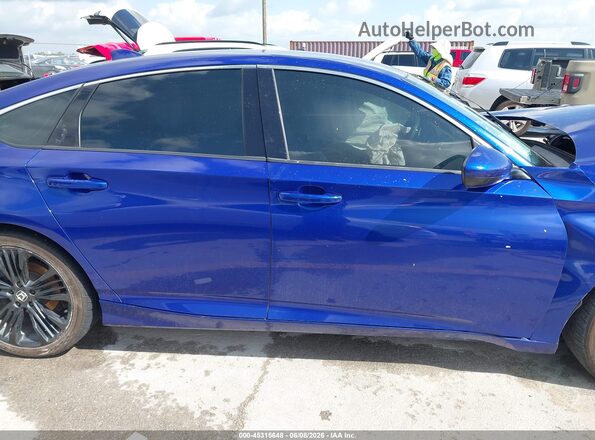 1HGCV1F32JA001962 2018 HONDA ACCORD Blue 360 interior view