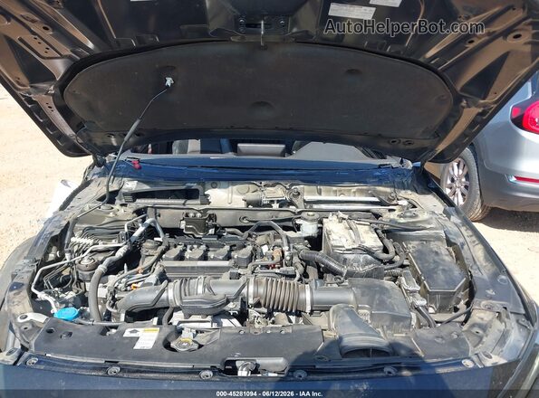 1HGCV1F32JA048330 2018 HONDA ACCORD Black Widok z tyłu