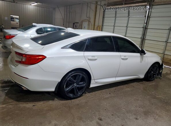 1HGCV1F32JA049588 2018 HONDA ACCORD White Rear right