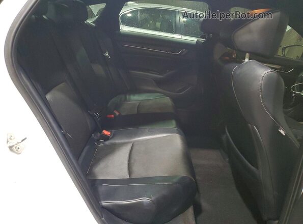 1HGCV1F32JA049588 2018 HONDA ACCORD White Rear seats view