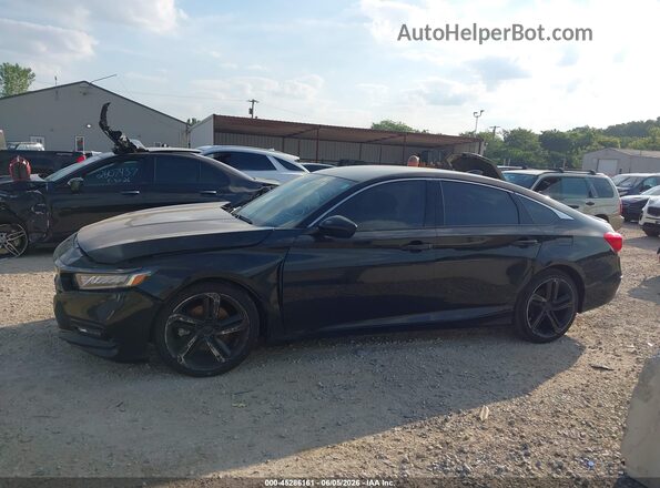 1HGCV1F32JA096104 2018 HONDA ACCORD Black Панорамний вид салону 360°