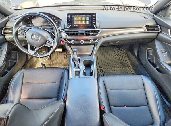 1HGCV1F32JA128176 2018 HONDA ACCORD Gray 