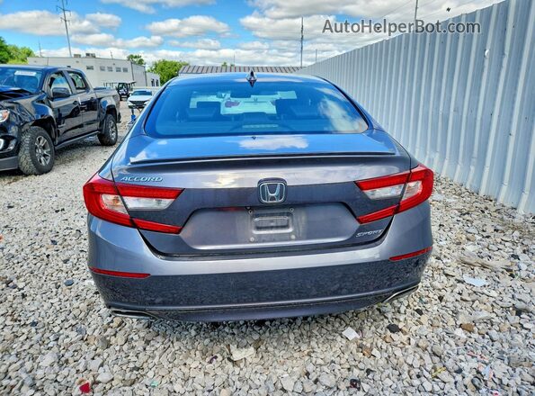 1HGCV1F32JA128176 2018 HONDA ACCORD Gray 