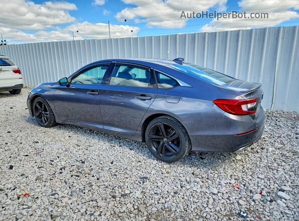1HGCV1F32JA128176 2018 HONDA ACCORD Gray 