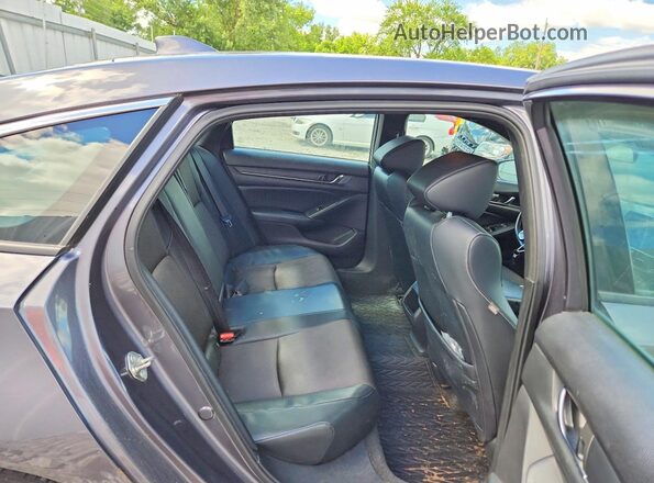 1HGCV1F32JA128176 2018 HONDA ACCORD Gray 