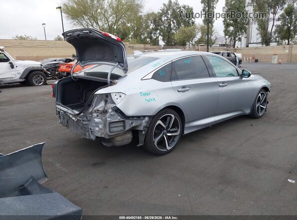 1HGCV1F32JA197952 2018 HONDA ACCORD Silver Հետևի աջ