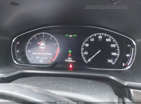 1HGCV1F32JA197952 2018 HONDA ACCORD Silver Հետևի նստատեղերի տեսք