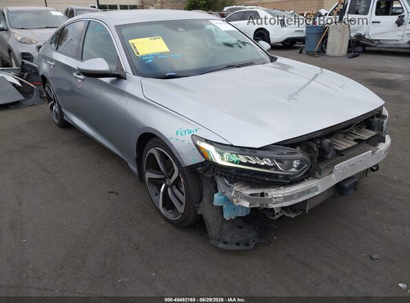 1HGCV1F32JA197952 2018 HONDA ACCORD Silver 