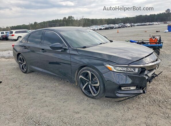 1HGCV1F32JA267918 2018 HONDA ACCORD Black Front right