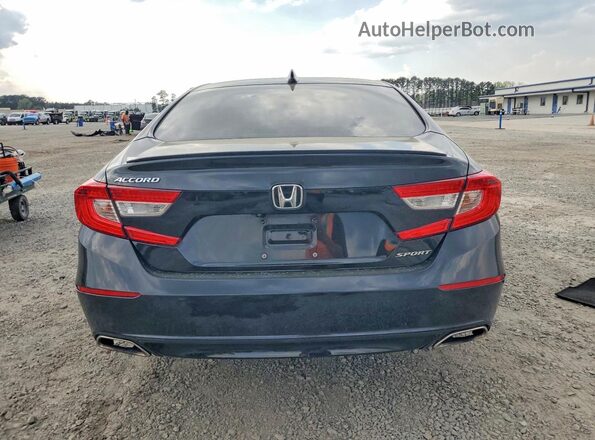 1HGCV1F32JA267918 2018 HONDA ACCORD Black Rear view