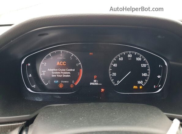 1HGCV1F32JA267918 2018 HONDA ACCORD Black Instrument cluster view