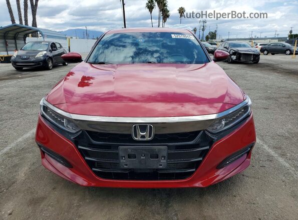 1HGCV1F32KA039516 2019 HONDA ACCORD Red Vista frontal