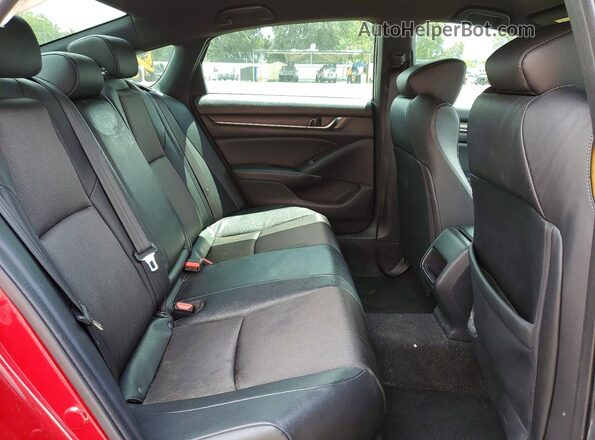 1HGCV1F32KA039516 2019 HONDA ACCORD Red Vista de los asientos traseros