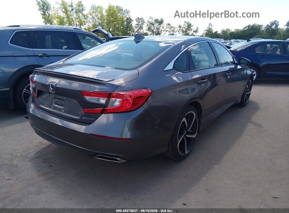 1HGCV1F32KA097495 2019 HONDA ACCORD Gray Tył prawy