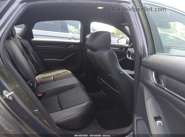 1HGCV1F32KA097495 2019 HONDA ACCORD Gray Widok naklejki z numerem VIN