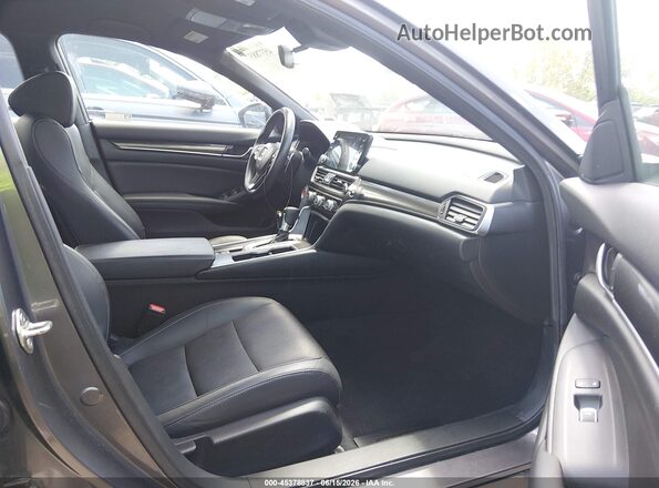 1HGCV1F32KA097495 2019 HONDA ACCORD Gray Widok wnętrza z przodu