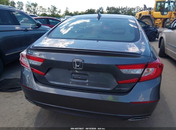 1HGCV1F32KA097495 2019 HONDA ACCORD Gray 