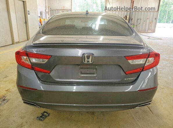 1HGCV1F32KA113338 2019 HONDA ACCORD Gray 