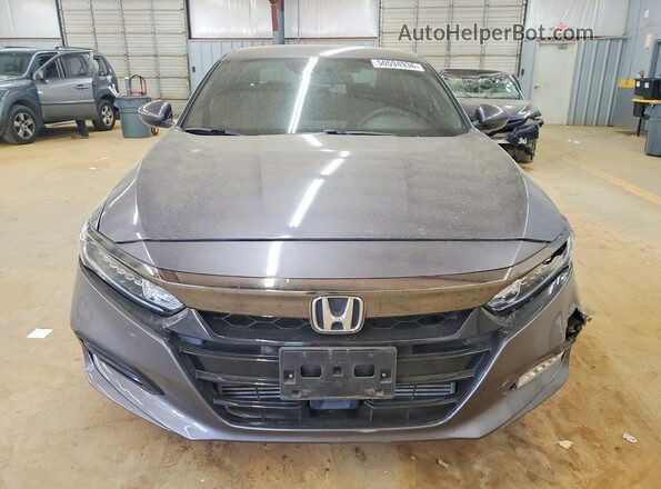 1HGCV1F32KA113338 2019 HONDA ACCORD Gray 