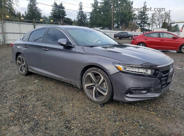1HGCV1F32LA009563 2020 HONDA ACCORD Gray Front right