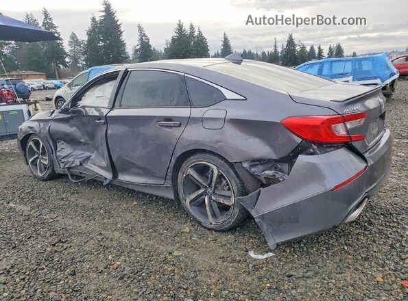 1HGCV1F32LA009563 2020 HONDA ACCORD Gray Rear left