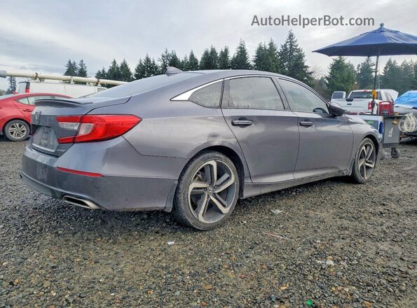 1HGCV1F32LA009563 2020 HONDA ACCORD Gray Rear right