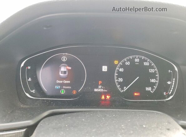 1HGCV1F32LA009563 2020 HONDA ACCORD Gray Instrument cluster view