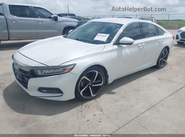 1HGCV1F32LA061856 2020 HONDA ACCORD White წინა მარცხენა ხედი სამი მეოთხედიდან