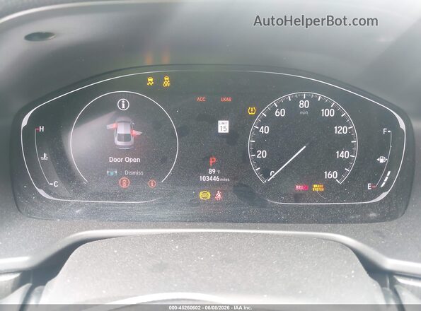 1HGCV1F32LA061856 2020 HONDA ACCORD White უკანა სავარძლების ხედი