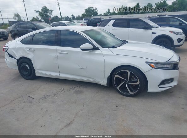 1HGCV1F32LA061856 2020 HONDA ACCORD White უკანა სალონის ხედი