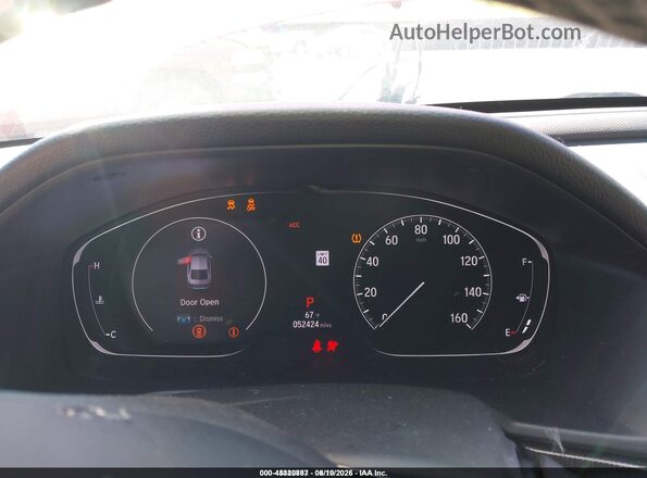 1HGCV1F32LA088989 2020 HONDA ACCORD Красный Вид задних сидений
