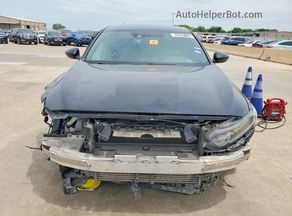 1HGCV1F32LA124745 2020 HONDA ACCORD Black წინა ხედი