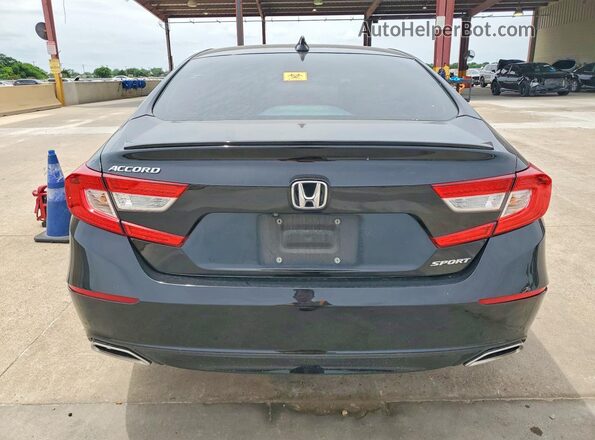 1HGCV1F32LA124745 2020 HONDA ACCORD Black უკანა ხედი