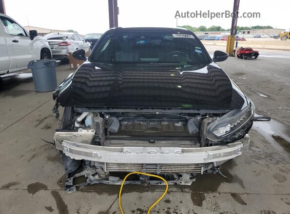 1HGCV1F32LA124745 2020 HONDA ACCORD Black სალონის 360-გრადუსიანი ხედი