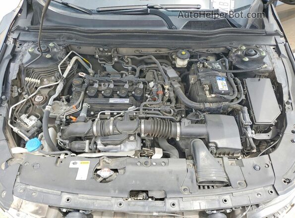 1HGCV1F32LA124745 2020 HONDA ACCORD Black უკანა სალონის ხედი