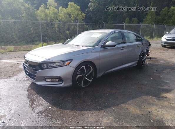 1HGCV1F32LA150472 2020 HONDA ACCORD Silver Przód lewy